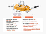Permanent Magnetic Lifter, 400 kg Pulling Capacity, Heavy Duty N42 Neodymium Lifting Magnet with V952-UXYCXP880LBS7321O001V0