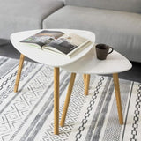 Set of 2 White Side Nesting Tables V178-84959