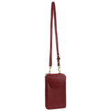 Pierre Cardin Ladies Leather Cross Body Bag/Wallet Bag/Clutch Wallet - Red V563-PC-3525-77-RED
