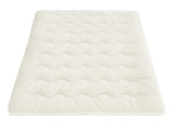 Giselle Bedding Pillowtop Mattress Topper 5cm Reversible Cooling & Soft Coral Fleece Pad for Back TOPPER-DS-KS