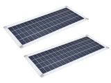 2x10W Solar Panels Kit with 30A Controller Photovoltaic Module USB 5V for RV Boat Emergency Charging V1294-YM0714-3114210110411