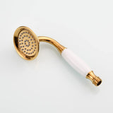 Handheld Showerhead High Pressure Brass Vintage Telephone Shower Head for Bathroom, Titanium Gold V1370-AZ4-06949