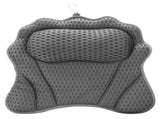 4D Mesh Bathtub Pillow with Head, Neck, and Back Support, Ergonomic Wave Design, 16.5" x 17.3", V1192-AZ-W-18502