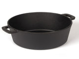 26cm 2-in-1 Cast Iron Dutch Oven & Skillet Set Pre-Seasoned Dual-Use Pot with Lid Fry Pan, Durable & V324-TSD-DUALPOT26CM