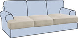Stretch 3 Piece T Sofa Slipcovers Individually Sofa Covers for 3 Couch Sofa Seat V1258-DP02-F-638