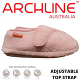 ARCHLINE Orthotic Plus Slippers Closed Scuffs Pain Relief Moccasins - Pink - EU 43 V563-AS211-43