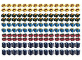 150PCS 112 Mini Box Ornaments Blue Red Purple Green Yellow Exquisite Cute Miniature Present Box V1294-YM0901-3115240108511