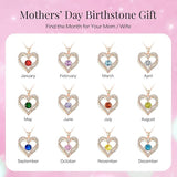 18K Rose Gold Necklaces for Women, 925 Sterling Silver Gifts for Mothers Day, Jewelry for Wife Mom V1164-325765