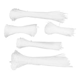 5Packs Cable Ties Zip Wraps Set Disposable Nylon Wire Cord Strap Fastener Fastening OrganizerWhite V1294-YM0718-3117200193811