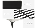 Artiss BedStory King Bed Frame with Mattress Set Platform Base Pocket Coil Linen Upholstered BFRAME-SET-AMMY-XF-34-K