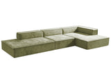 Sarantino Vani 3 Seater Modular Sofa Set - Green SOFA-MLM-315-GN