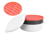 Multifunctional Round Rice Steaming Box Microwave Oven Special Lunch Box for Home Kitchen V1294-YM0901-3118210088411