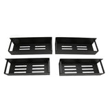4Pcs Magnetic Spice Rack Movable Strong Magnet Sturdy Metal Simple Black Fridge Spice Shelf for Home V1294-YM0901-3117230243111