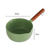 Japanese Style Saucepan Nonstick Milk Noodle Soup Sauce Pan Baby Food Cooking Pot Avocado Green 20cm V1294-YM3118220251813-0421