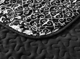 Black Damask Boho Charm Bedspread Coverlet 3 Piece Set V745-AC080424Q13U