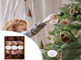 Velvet Christmas Ornaments Balls for Tree - 15pcs Shatterproof Christmas Ornaments for Xmas V1192-AZ-W-20976