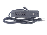 Recessed Power Strip Power Socket with USB Type C Port Fast Charging PD20W Flush Mount Outlet for V1294-YM0901-3114230154411