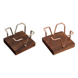 Two Piece Practical Wood Desktop Note Paper Storage Stand Stable Holder Convenient Organizer For V1192-AZ-W-28201