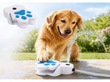 Paw-Activated Outdoor Water Dispenser for Dogs Step-to-Drink Fresh Water Toy with Hose Adapter, V1341-ZY-UPKJMEWT-WHITE