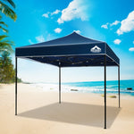 Instahut Gazebo Pop Up Marquee 3x3m Folding Tent Wedding Outdoor Camping Canopy Gazebos Shade Navy GAZEBO-T-3X3-F-NA