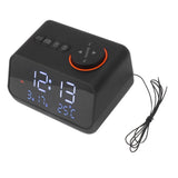 Alarm Clock Radio LED Digital Alarm Clock with FM Radio Music Temperature Humidity Display for Home V1294-YM0703-3115230036911
