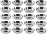 10 Pack 10cm Stainless Steel Dipping Dishes, Reusable Sauce Appetizer Plates for Camping, Silver V1188-MS-721-293