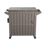 Garden Bar Serving Cart with Cooler V264-OTF-539PP-LGR-NA-1