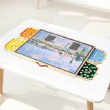 VEVOR 1000 Piece Puzzle Board with Drawer Cover Portable Wooden Jigsaw 73x53cm V952-ZMPTB1000JXW8EP2Q001V0
