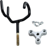 Boat Rod Holder 20 Degree Steel Wire Fishing Pole with PVC Dipped and Mounting Base V1259-DP01-A-1382