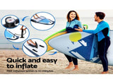 Weisshorn Stand Up Paddle Board 10.6ft Inflatable SUP Surfboard Paddleboard Kayak Surf Blue SUP-D-106FT-80-15-BU