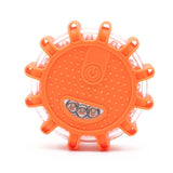 USB Rechargeable LED Roads Emergency Lights-Roadside Warning Car Safety Beacon Flashing Disc V1366-AZ2-W-03166