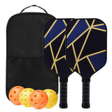 Fiberglass Pickleball Racket Set Pickleball Paddle with 4 Balls Style 1 V1308-DSZKI-251-2