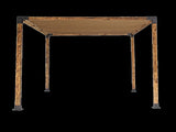 Roof Pergola Gazebo Shed Matte Black Steel Brackets and Coffee Screen DIY Kits V63-848301