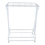 Umbrella Storage Rack Iron with Drip Tray 10 Holes 8 Hooks Umbrella Rack Stand for Home Hotel Lobby V1294-YM0716-3117220148212
