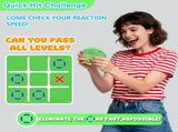 4-in-1 Electronic Tic Tac Toe Game AI Battle, Two-Player Mode, Memory & Speed Challenge Handheld V1106-DZJZQ001