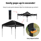 RED TRACK 3.6x2.2m Ultra Compact Folding Gazebo, Carry bag, Portable Outdoor Popup Marquee for V219-OTDGZBRT23KA