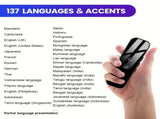 Black Portable Language Translator V1102-DSZ-001-MJFC