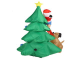 Dog Bite Old Man's Christmas Tree LED Growing Inflatable Christmas Tree for Outdoor Grden Yard AU V1294-YM3115220106313-0421