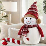 Jingle Jollys Christmas Snowman Handicraft Ornaments Party Decorations 60cm XMAS-SNOWMAN-L-WH