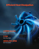 VEVOR CPU Liquid Cooler AIO CPU Water Cooler with ARGB Light & 3 PWN Fans V952-CPULQFSSLDPBIC6GAV9