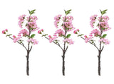 3Pcs Simulated Flower Branches Artificial Blossom Flower Stems for Wedding Home Decoration Dark Pink V1294-YM0901-241129HL02-3