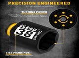 ELEAD 11Pcs 1/2" Drive Deep Impact Socket Set 27-38mm Metric Cr-Mo Wheel Nut Kit V465-70155