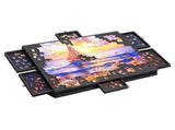 Social Hike Puzzle Board 1500 pcs - Felt Tilting Portable Cover Drawers Grey V238-SUPDZ-41206029189200