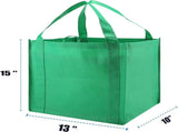 10 Pack Heavy Duty Reusable Grocery Bags with Reinforced Bottom, Large Capacity Shopping Totes for V1107-CS-STGWDLV