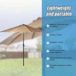 9FT Patio Umbrella Outdoor Garden Table Umbrella with 8 Sturdy Ribs V63-834241