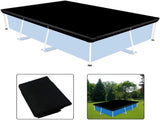Waterproof cover Dust cover Outdoor pool cover 221 x 150 cm Black Oxford fabric UV protection V1188-MS-313-1096