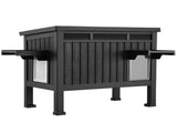 i.Pet Outdoor Cat House Pet Kennel Enclosure Cat Shelter Condo Rabbit Hutch Black PET-CH-PP68-CO