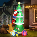 Santaco Inflatable Christmas 2.4M Xmas Tree Santa Claus INFL1055