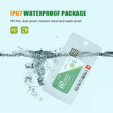5X 60 Days USB Temperature Data Logger -30 &degC-60 &degC Report App IP67 Disposable High- Recorder V1366-AZ2-W-15676