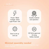 Ellie & Ruby Facial Steamer Magnifying Lamp - 2in1 Professional Beauty Machine V238-SUPDZ-33150355144784